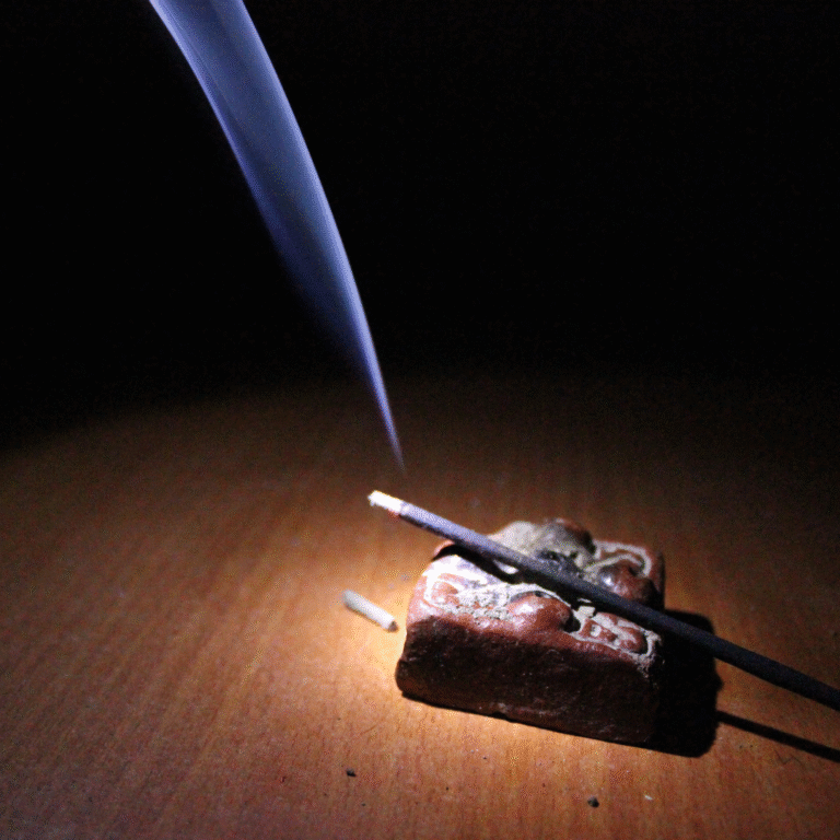 Close-up of natural incense sticks from Chamrosh